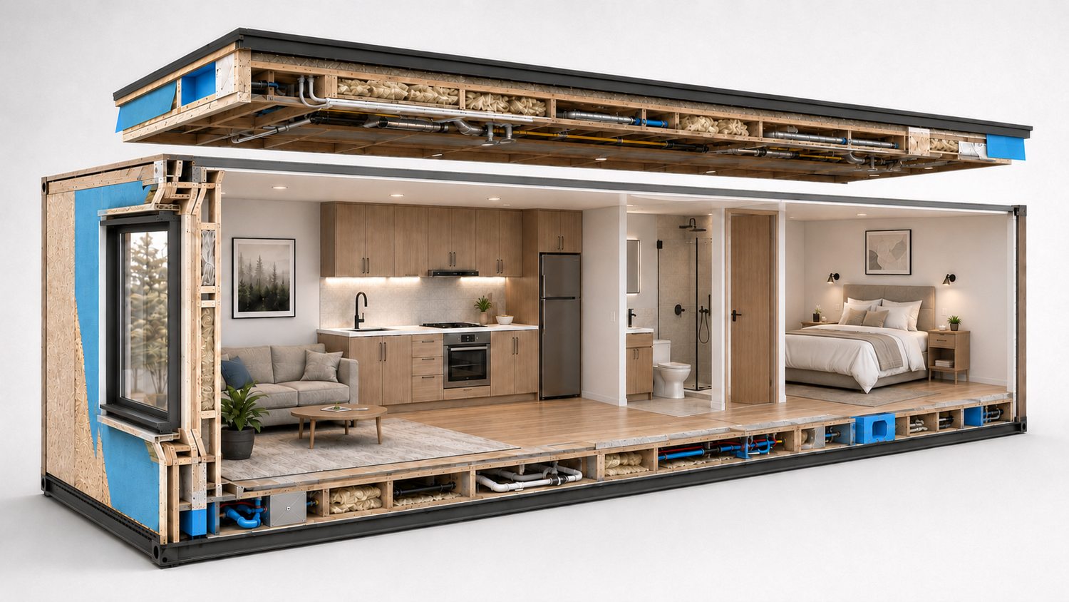 Representative rendering of a near-complete Nubuild volumetric module